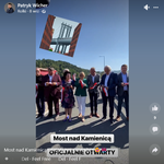 Most na Kamienicy otwarty w social mediach - Twój Sącz