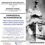 Konferencja naukowa pt. "Straty poniesione przez Polskę w wyniku agresji i okupacji niemieckiej w latach 1939-1945"
