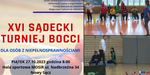 Sądecki turniej Bocci dla osób z niepełnosprawnościami