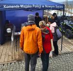 Ferie 2024. Sądeccy policjanci promowali bezpieczeństwo na krynickim stoku