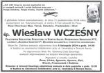 Zmarł Wiesław Wcześny