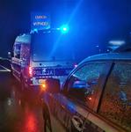 Wypadek drogowy w Łososinie Dolnej - droga krajowa nr 75 całkowicie zablokowana