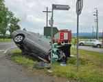 Zderzenie dwóch samochodów na obwodnicy Starego Sącza - Nowy Sącz Info