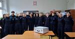 Technik kryminalistyki przybliżył swoją służbę uczniom klasy mundurowej z Marcinkowic