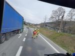 Interwencja służb na trasie Nowy Sącz - Krynica-Zdrój - Nowy Sącz Info