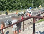 Wypadek na DK75 we Frycowej. Droga była zablokowana, lądował śmigłowiec LPR - Nowy Sącz Info