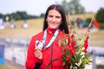 Dominika Brzeska na podium Mistrzostw Świata U23