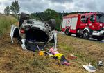 Dachowanie na DK75 w Nowej Wsi. Jedna osoba trafiła do szpitala - Nowy Sącz Info